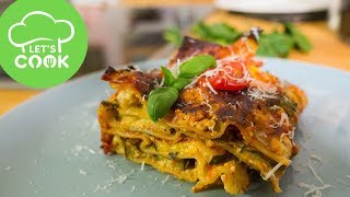 REZEPT Die BESTE vegetarische Lasagne  Gemüselasagne 😍 [upl. by Aettam424]