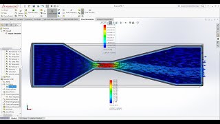 Venturimeter Flow Simulation in Solidworks for beginners [upl. by Ettigdirb278]