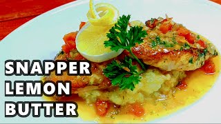 Red Snapper Lemon Butter Sauce [upl. by Aglo]