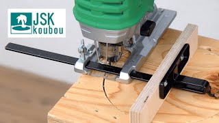 DIY Making Easy Circle Cutting Jig for Jigsaw [upl. by Calloway]