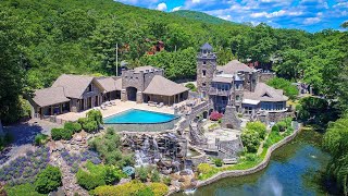 This New York Lakefront Castle Has an Infinity Pool Shaped Like a Baseball Diamond [upl. by Zsa69]