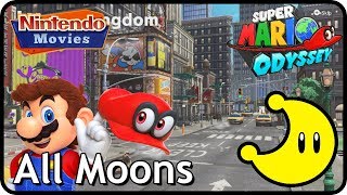 Super Mario Odyssey  Metro Kingdom  All Moons Walkthrough in order with timestamps [upl. by Jolenta]