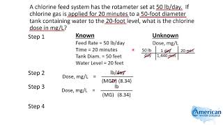 Water Treatment Math  Chlorine Dose Calculation [upl. by Valaria]