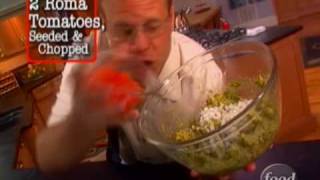 Alton Browns Perfect Guacamole Dip  Food Network [upl. by Allegra]