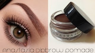 How To Use ABH Dipbrow Pomade Eyebrow Tutorial [upl. by Sinnek]