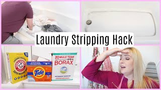 THE MIRACLE LAUNDRY STRIPPING HACK DEEP CLEANING TOWELS WHITES amp SHEETS [upl. by Canter]