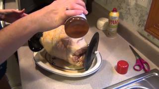 How to Rotisserie a Chicken using a Ronco Showtime [upl. by Sulakcin]