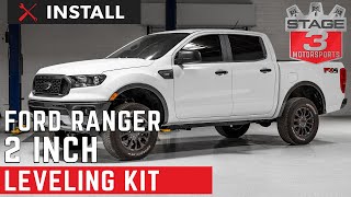 20192022 Ford Ranger 2quot Leveling Kit Install READ DESCRIPTION [upl. by Niuqram]