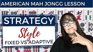 American Mah Jongg Lesson Strategy Style mock card [upl. by Nosnorb]