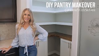 DIY Pantry Makeover  Home With Stefani [upl. by Shaikh462]