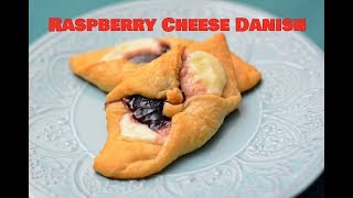 Crescent Roll Raspberry Danish Raspberry Cheese Danish Crescent Roll Desserts Pillsbury Dessert [upl. by Mcclenaghan]