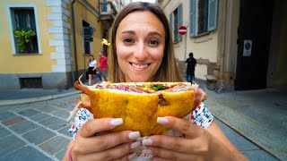 ITALIAN STREET FOOD in MILAN 🇮🇹 1 Panzerotti Panini and Tiramisu in Milano Italy [upl. by Quinlan]