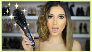 How To Straighten Your Hair With A Brush [upl. by Edyaw]