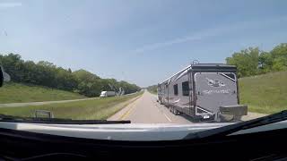 Semi truck pulling 5th wheel camper [upl. by Nashom]