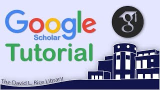 How to Use Google Scholar  The David L Rice Library Tutorial [upl. by Akiram]