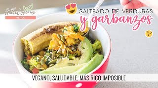 ✅ GARBANZOS CON VERDURAS ► Almuerzo Saludable Vegano  Sin carne [upl. by Etep]