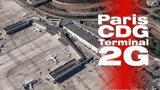 Paris CDG Airport Terminal 2G  Departure amp Arrival [upl. by Yleen]