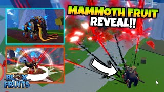 MAMMOTH FRUIT Transformation  Skills Reveal Blox Fruits [upl. by Akilat]