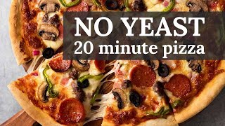 20 Minute NO YEAST Pizza [upl. by Idona]