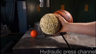 Crushing balls with hydraulic press VOL 1 [upl. by Elehcir]