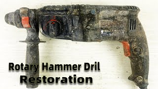 Rotary Hammer Drill Restoration  Bosch GBH 226E Restore [upl. by Airom]