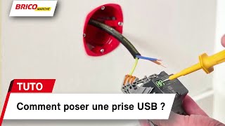 Comment poser une prise USB   Bricomarché [upl. by Dlaner]