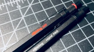 Rotring Rapid Pro vs Rotring 600 Ballpoint Pen Comparison [upl. by Wat661]