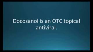 How to pronounce docosanol Abreva Memorizing Pharmacology Flashcard [upl. by Kelwunn568]