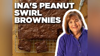 Ina Gartens Peanut Swirl Brownies  Barefoot Contessa  Food Network [upl. by Arah]