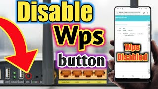 Disable wps button  how to disable wps button in tplink router Mobile2021 [upl. by Oijres411]