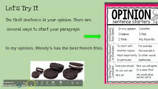 Opinion Writing 3rd Grade [upl. by Ambrosius]