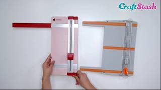 Whats The Difference Between Paper Trimmers vs Guillotines  Craft Product Comparison [upl. by Hanway]