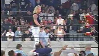 Fan Jumps in Ring Gets Attacked by Ref  WCW Nitro HQ [upl. by Melac]