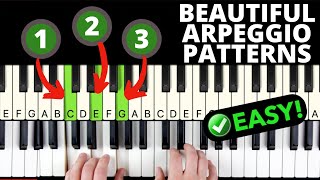 Beautiful Arpeggio Patterns for Beginners Easy [upl. by Millisent301]