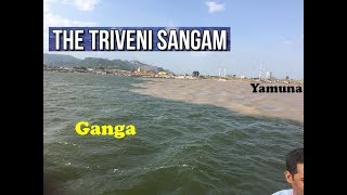 Triveni Sangam at Allahabad UttarPradesh  Full Vlog  Prayag Kumbh Mela  Ganga Yamuna Flow [upl. by Darya]