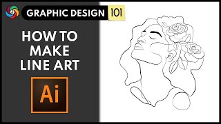 Make Minimal Line Art Design in Adobe Illustrator [upl. by Yrruc]