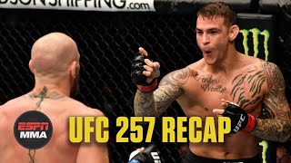 UFC 257 Recap Dustin Poirier knocks out Conor McGregor  ESPN MMA [upl. by Bekki]