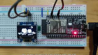 I2C SSD1306 OLEDESP32 ESP32DevKitCV4 [upl. by Scrogan]