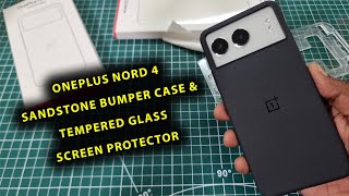 OnePlus Nord 4 Sandstone Bumper Case amp Tempered Glass Screen Protector Official [upl. by Strawn]