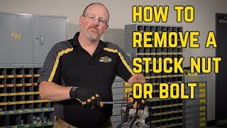 How To Remove a Stuck Nut or Bolt [upl. by Nhepets]