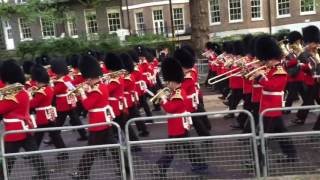 Guards Massed Bands March To Beating Retreat 2016 [upl. by Nomla]