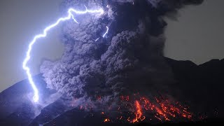 Volcanic Lightning  WTF Weather [upl. by Htyderem]