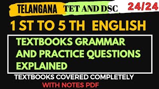 English textbooks explanation for TS TET and DSC [upl. by Jobye]