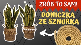 DIY Jak zrobić doniczkę ze sznurka 🌻 🧵 [upl. by Bellis]