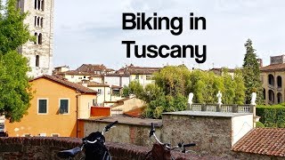 Lucca Italy in Tuscany Biking the City Walls [upl. by Malamut]