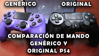 COMPARACIÓN DE MANDO GENÉRICO Y ORIGINAL DE PS4 SONY [upl. by Etnod102]