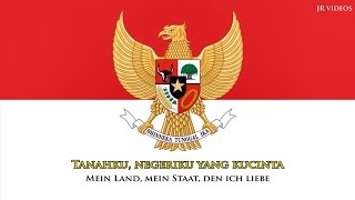 Nationalhymne von Indonesien IDNDE Text [upl. by Merete]