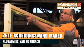 Scheidingswand maken met HORNBACH [upl. by Nimar]