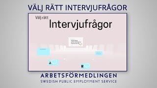 Välj rätt frågor till intervjun [upl. by Bernstein206]