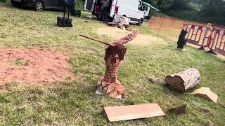 A fabulous range of wooden sculpture at Caerleon festival 2024 [upl. by Carnay]